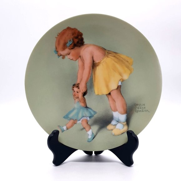 The First Step Collector Plate By Bessie Pease Cutmann #2 Little Mother Series - Picture 1 of 8